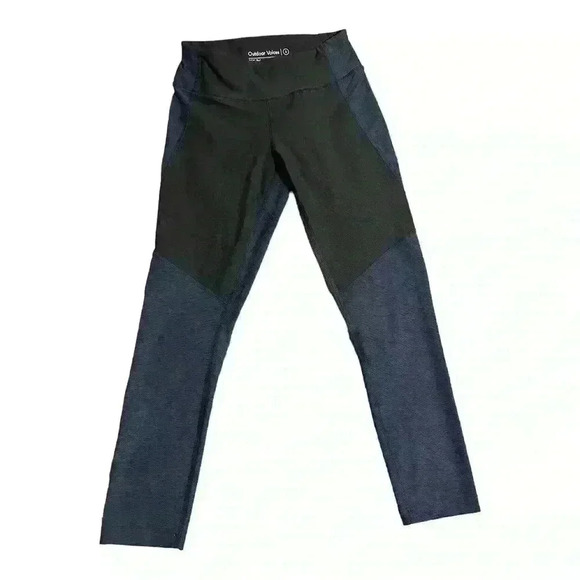 Outdoor Voices Two Tone Blue/Gray Compression Leggings Size S - Picture 2 of 7